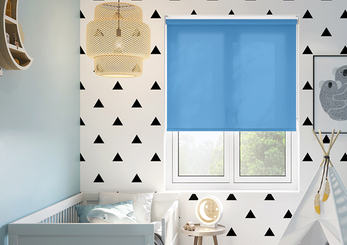 Trapani, Cerulean - Roller Blind - Image 3